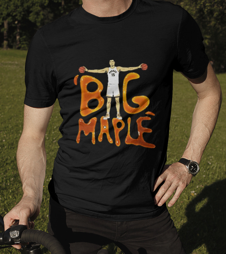 Big Maple Zach Edey Purdue Basketball Number 15 T-Shirt