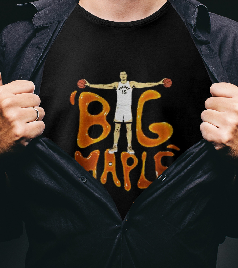 Big Maple Zach Edey Purdue Basketball Number 15 T-Shirt
