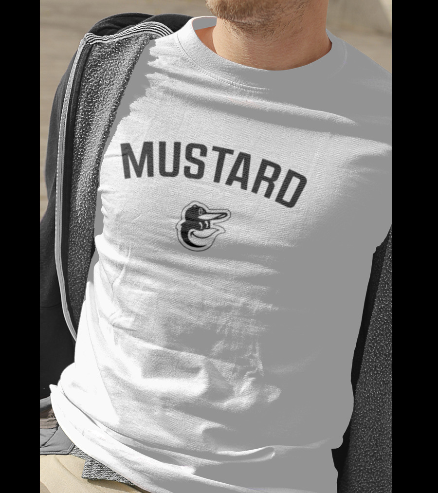 Mustard Baltimore Orioles Bird T-Shirt