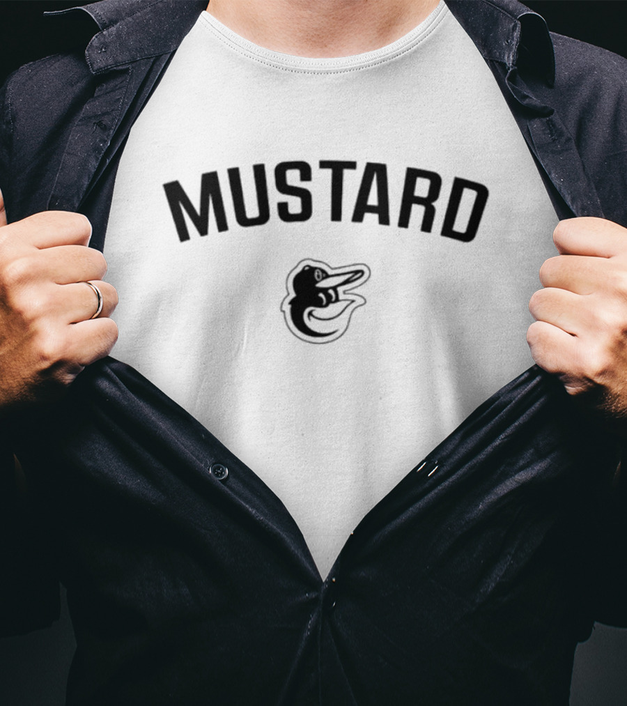Mustard Baltimore Orioles Bird T-Shirt