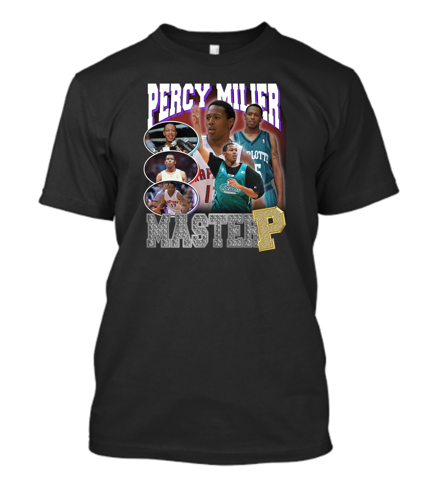 Percy Miller Master P Basketball Collage T-Shirt