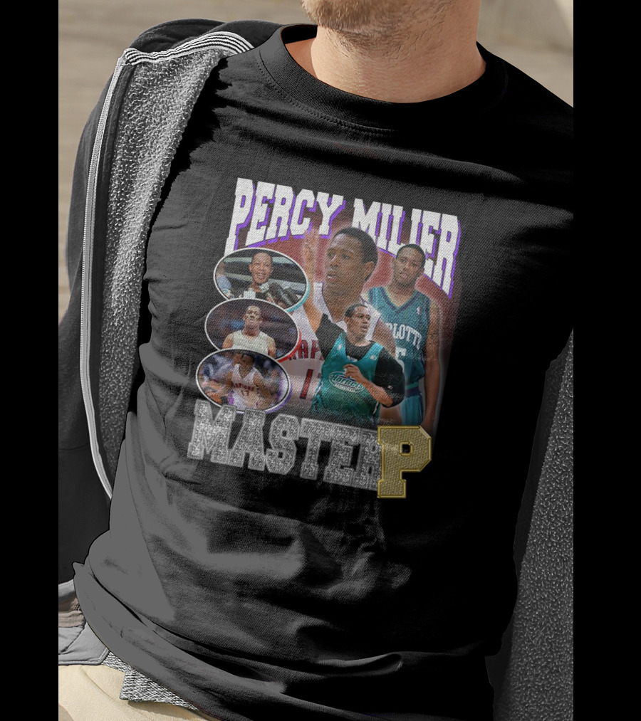 Percy Miller Master P Basketball Collage T-Shirt