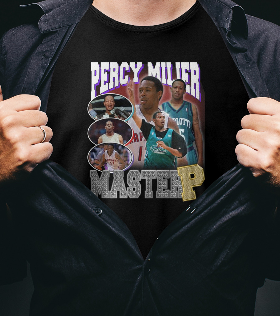 Percy Miller Master P Basketball Collage T-Shirt