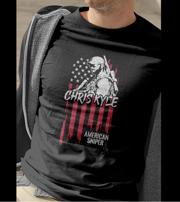 Chris Kyle American Sniper CK Flag T-Shirt