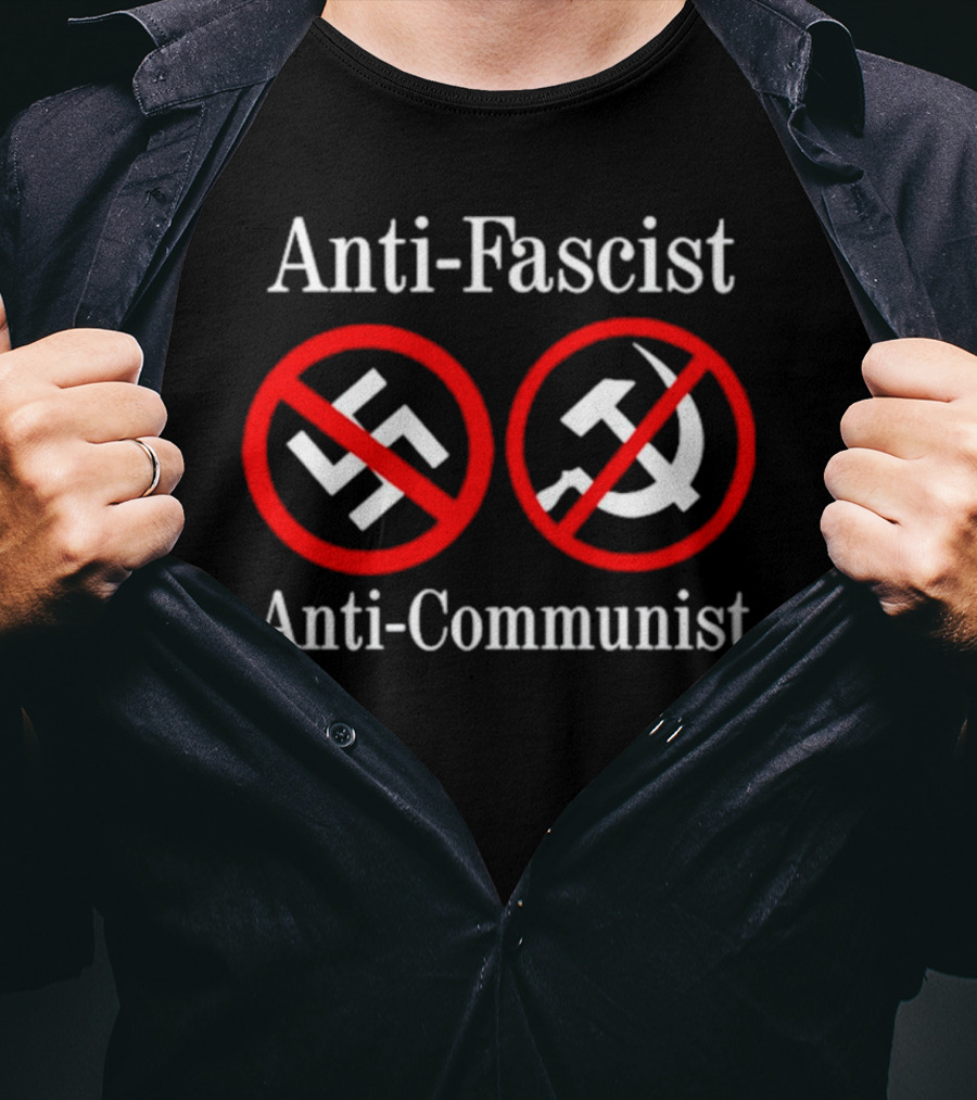 Anti-Fascist Anti-Communist Symbolic Opposition T-Shirt