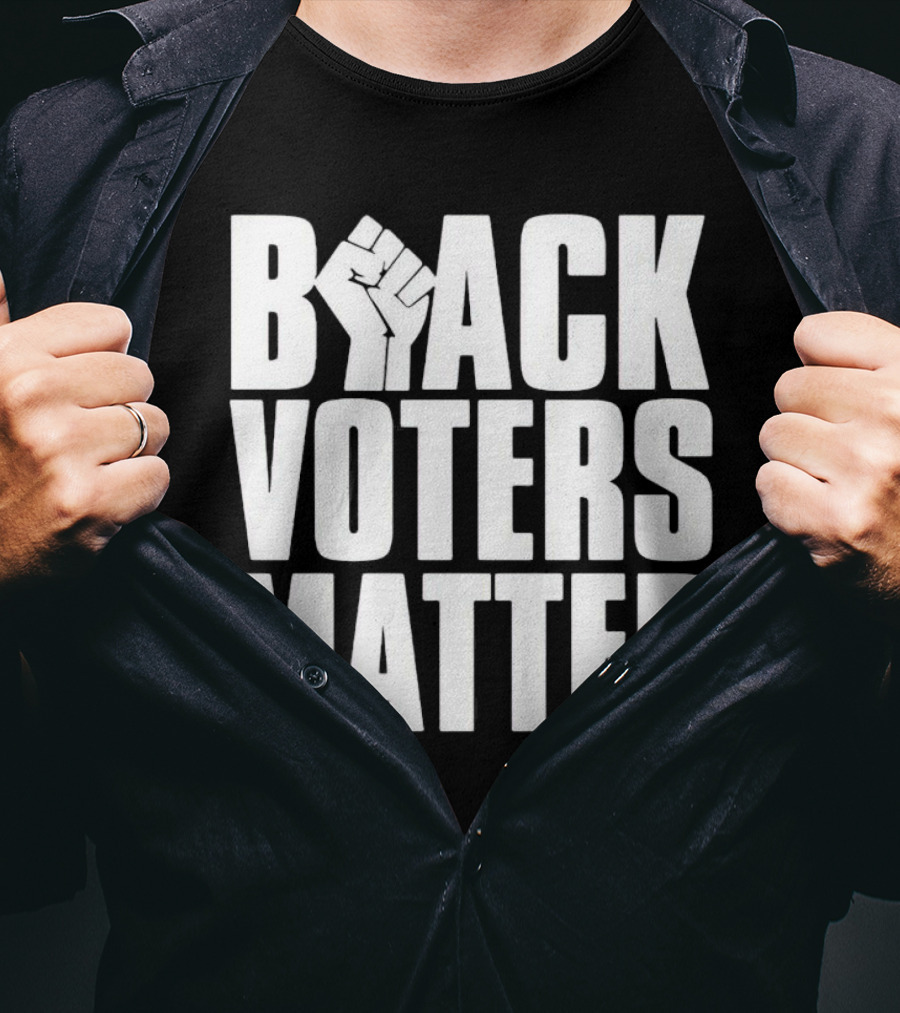 Black Voters Matter Fist Symbol Advocacy T-Shirt