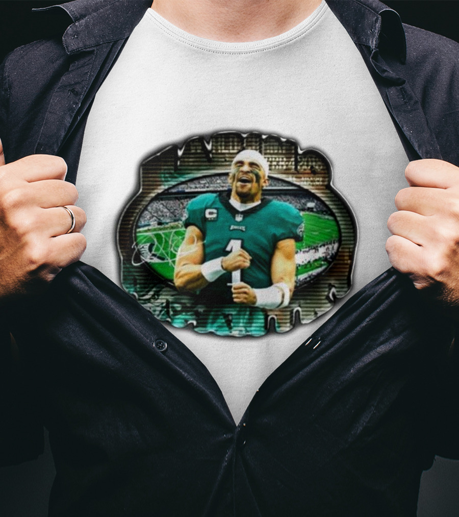 Marino Infantry Jalen Hurts Philadelphia Eagles Jersey Football Stadium T-Shirt