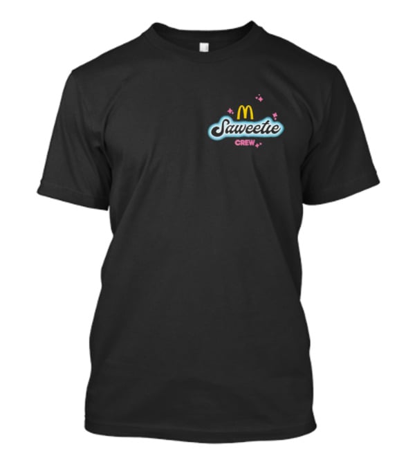 Saweetie Crew McDonald’s Logo Design With Sparkles T-Shirt