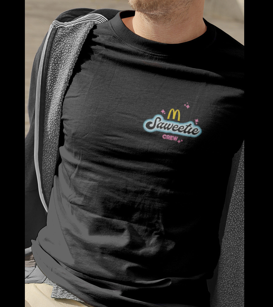 Saweetie Crew McDonald’s Logo Design With Sparkles T-Shirt