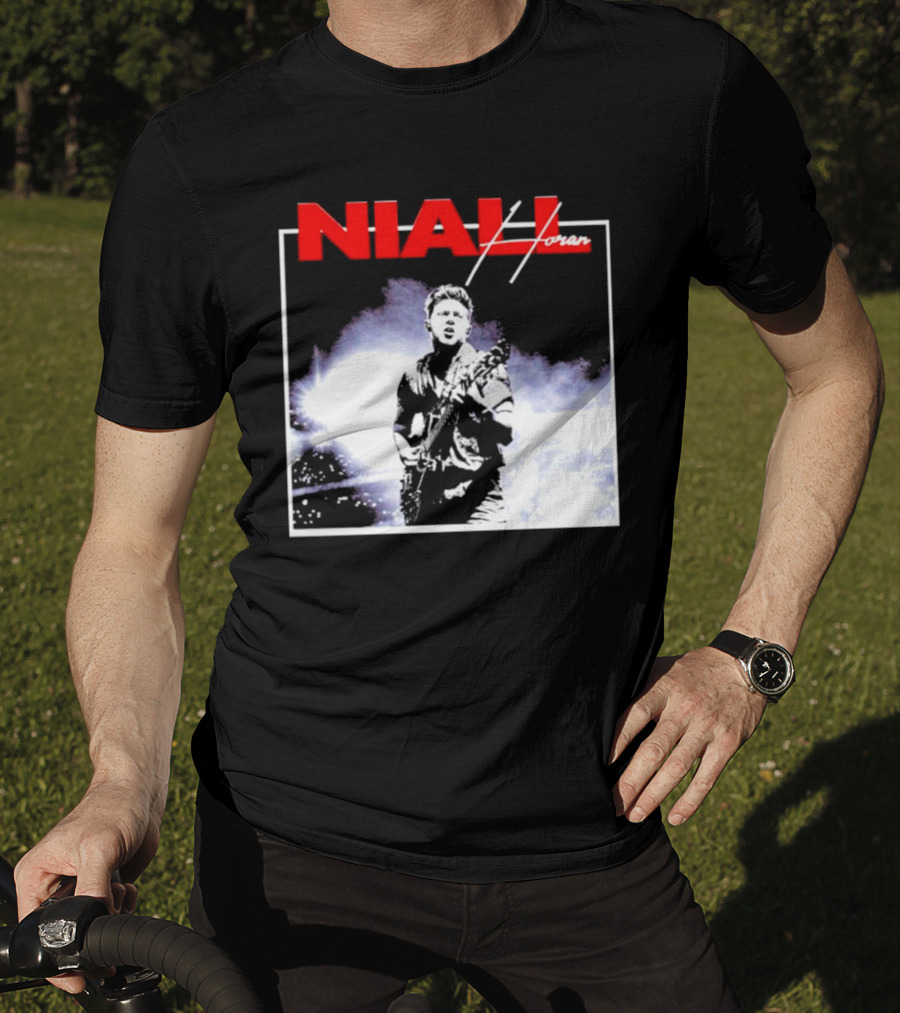 Niall Horan Live Performance Black And White Concert Scene T-Shirt