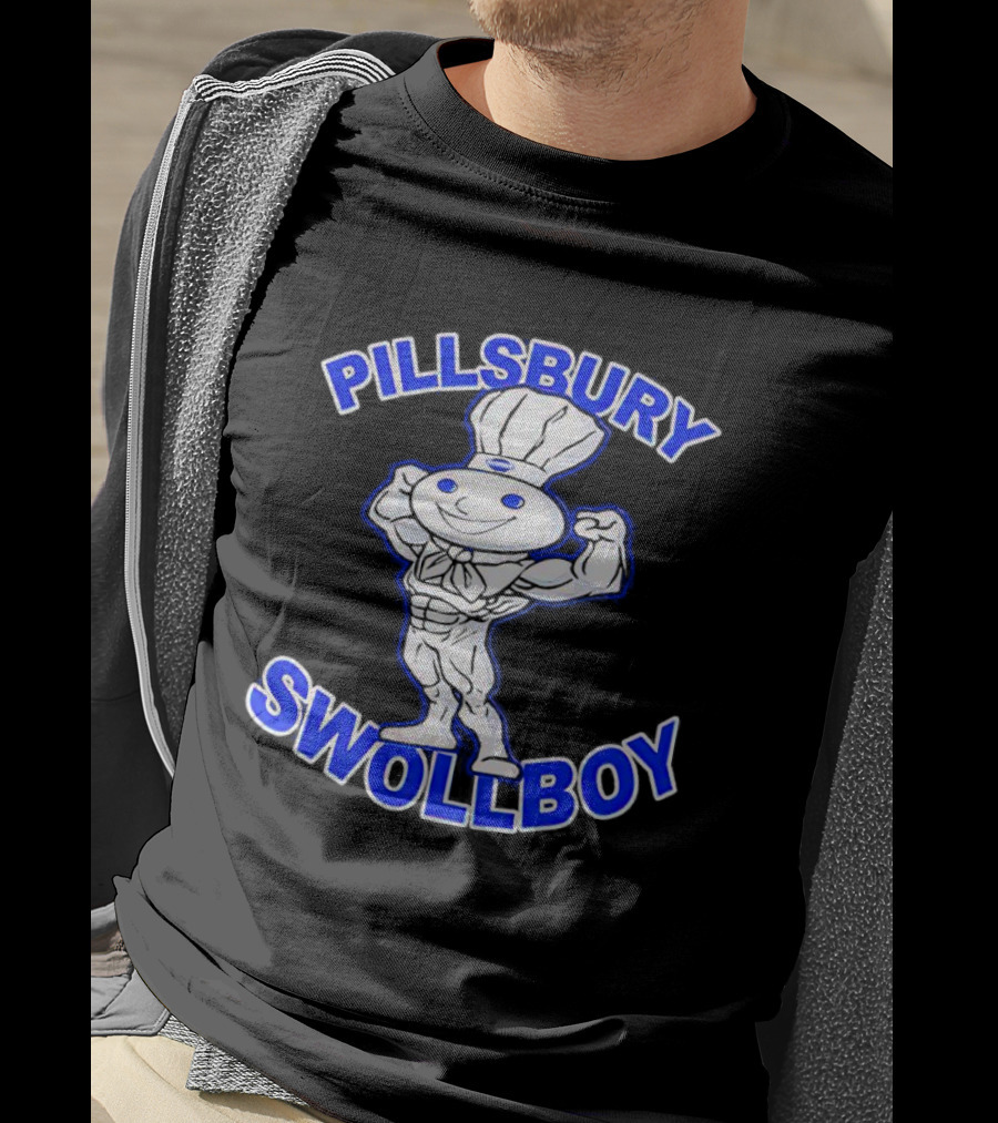 Pillsbury Swole Boy Buff Character Flexing Muscles T-Shirt
