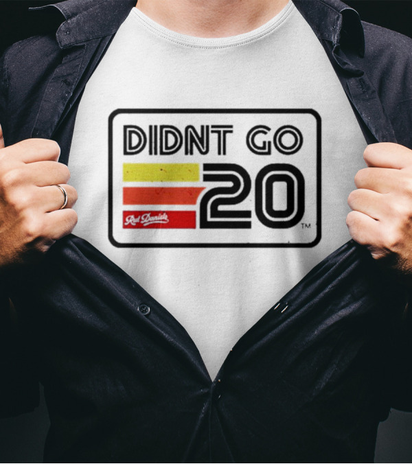 Didn't Go Rut Daniels 20 Racing Stripes Retro Motif T-Shirt