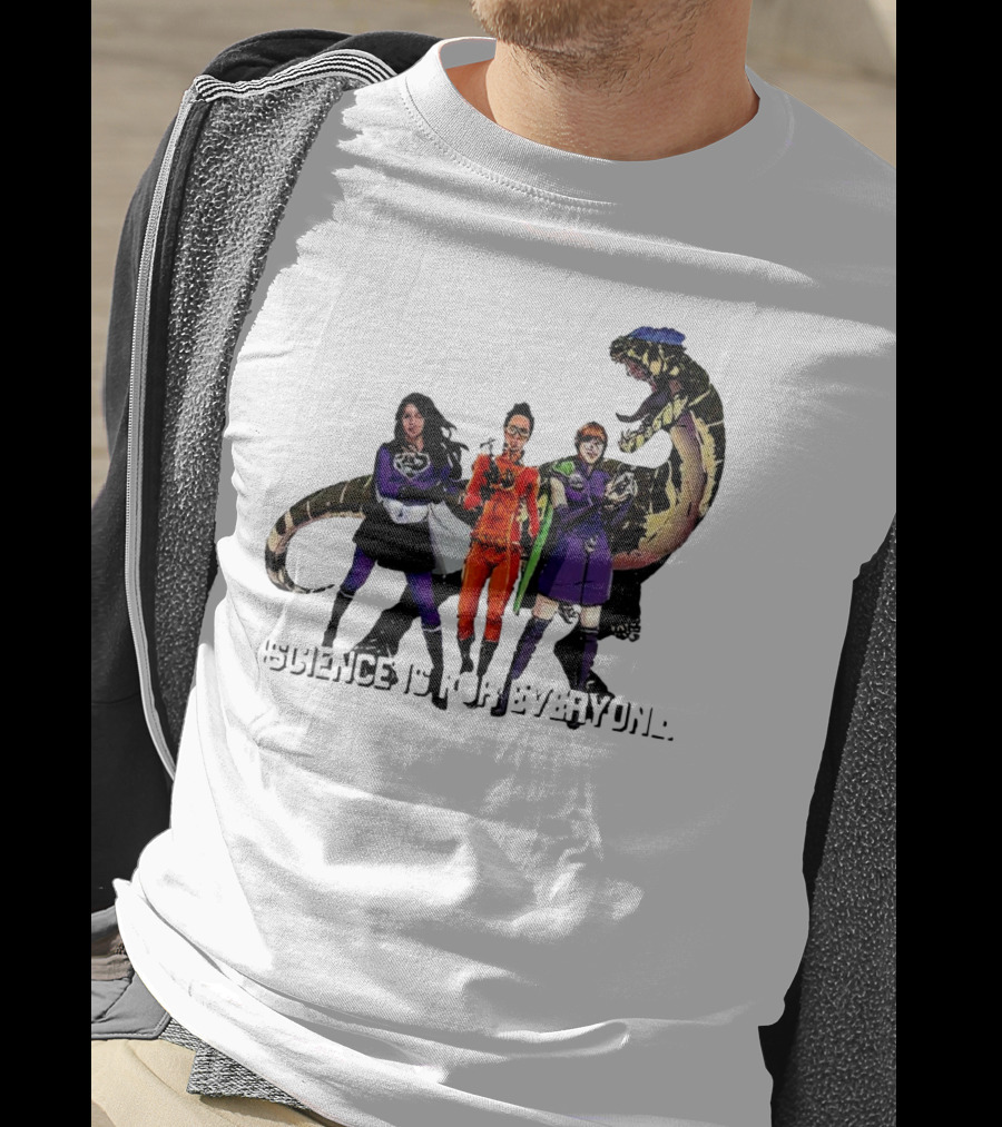 Science Is For Everyone With Diverse Female Scientists And Dinosaur T-Shirt
