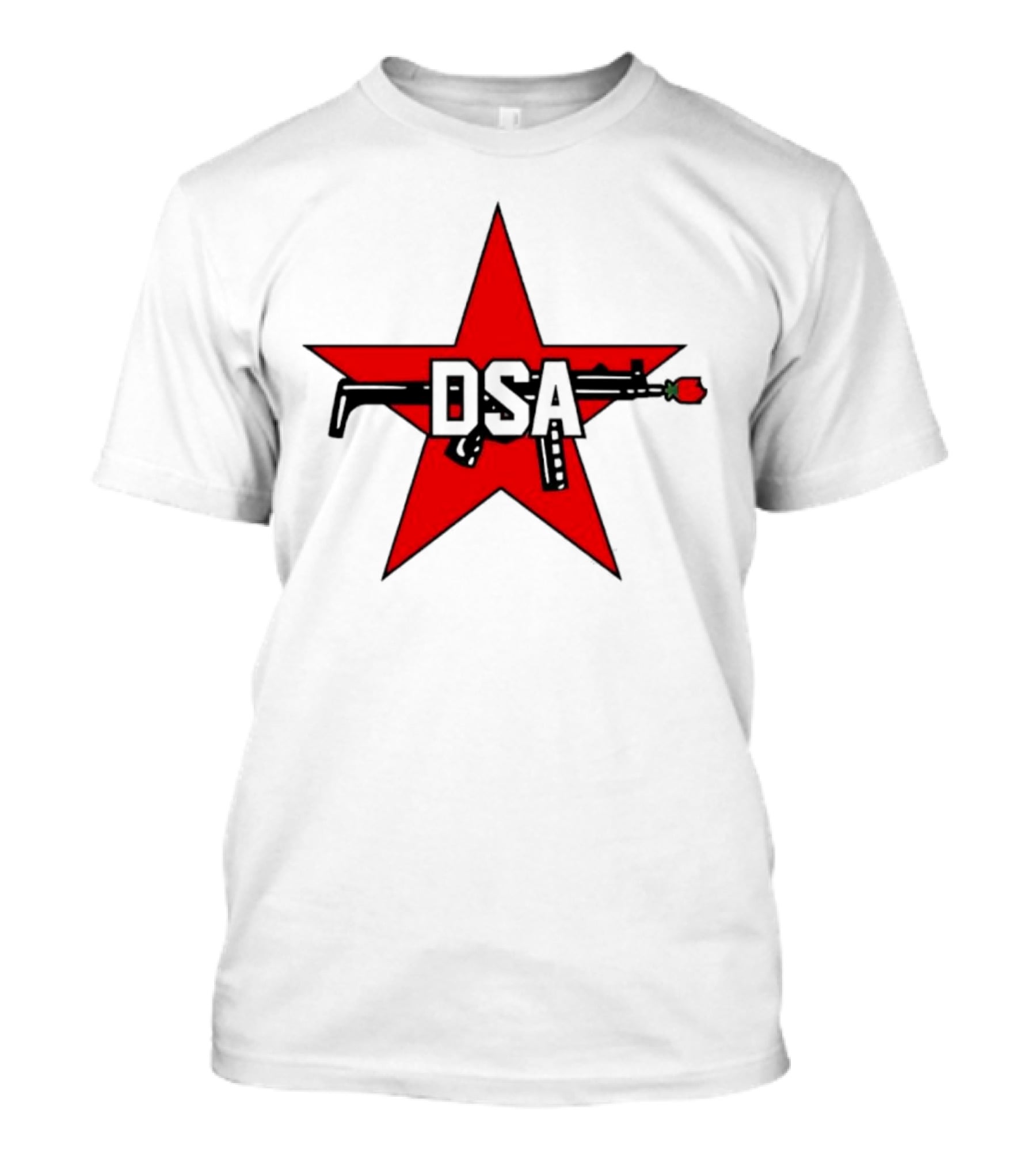 DSA Red Star Rifle Rose Emblem T-Shirt