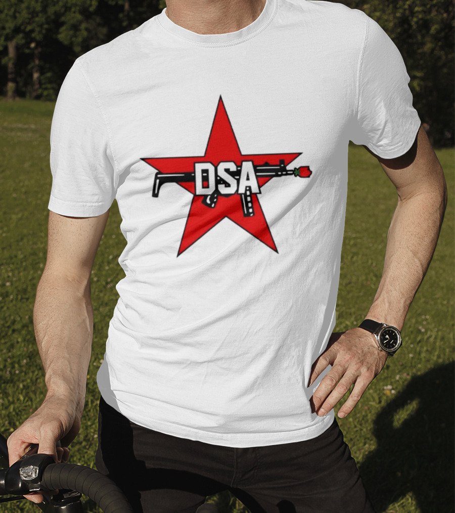 DSA Red Star Rifle Rose Emblem T-Shirt