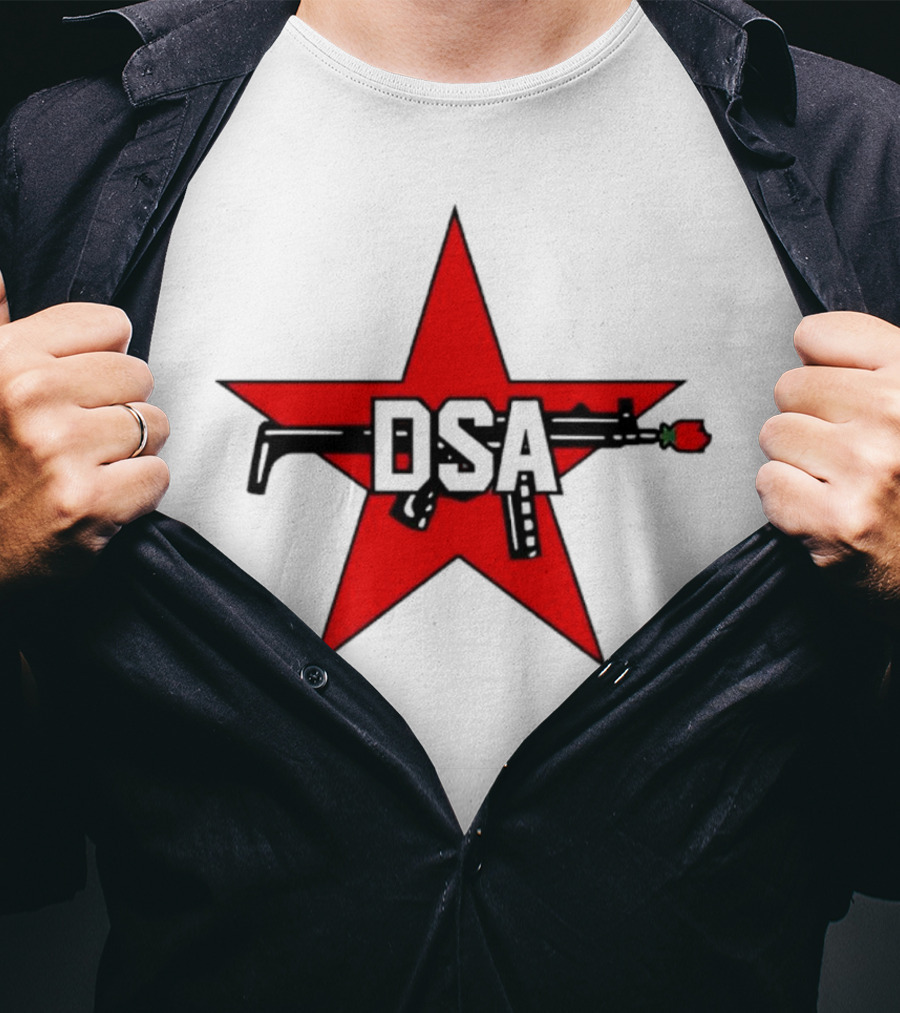 DSA Red Star Rifle Rose Emblem T-Shirt