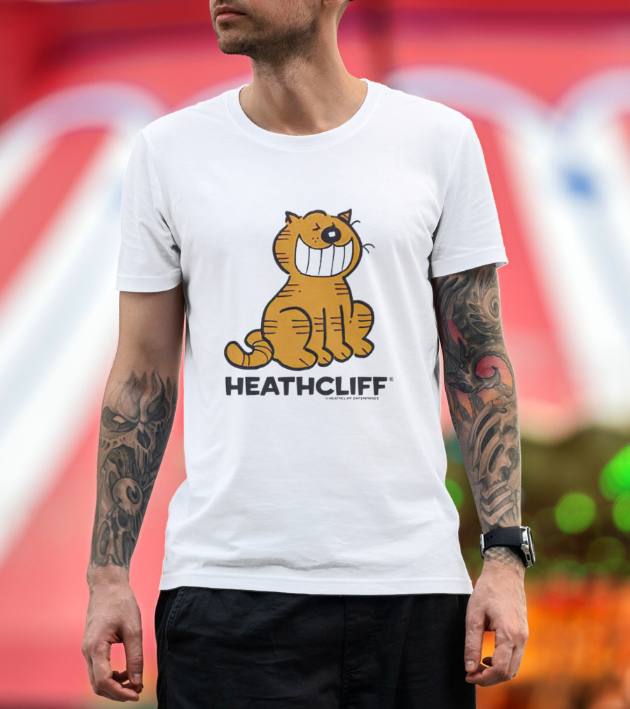 Heathcliff Cartoon Character Grinning T-Shirt