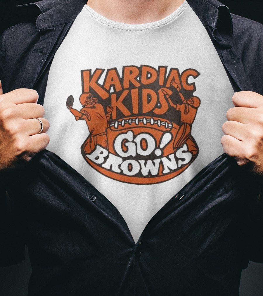 Kardiac Kids Go Browns Football T-Shirt