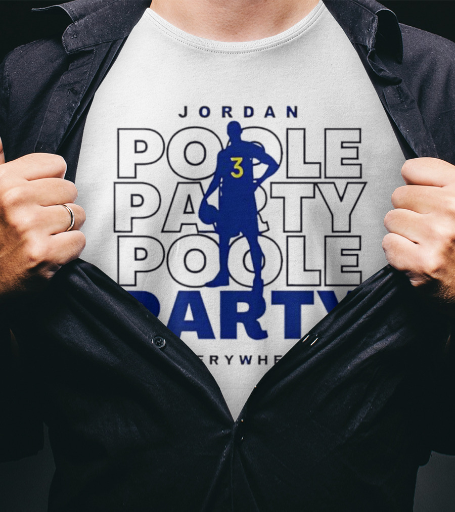 Jordan Poole Party Everywhere Number 3 T-Shirt