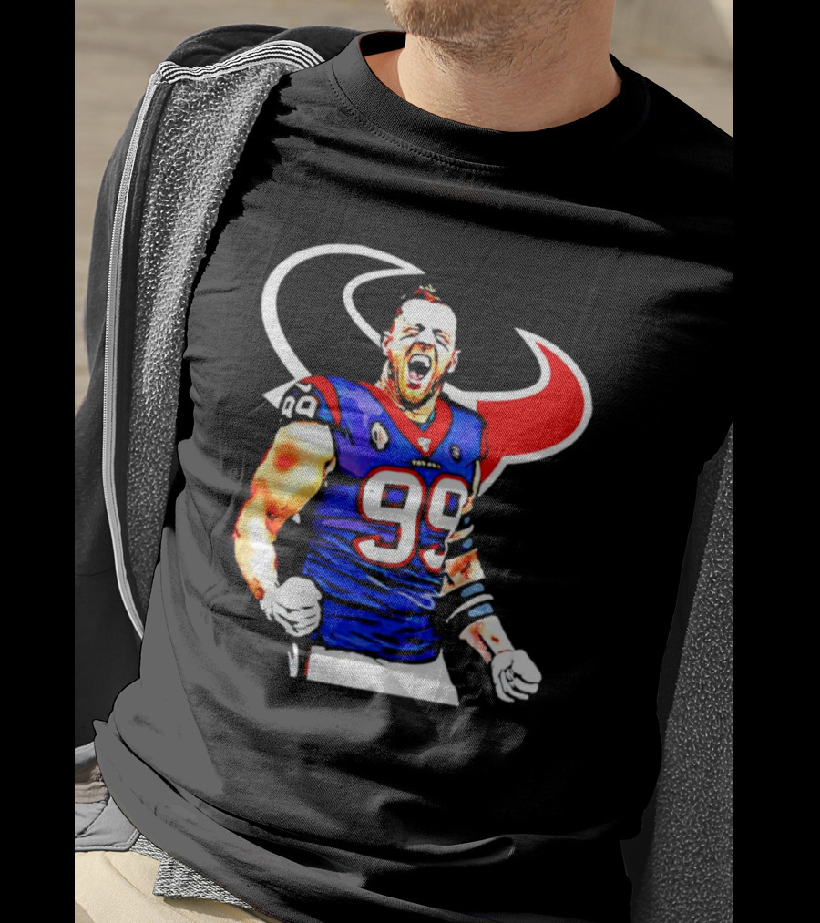 Justin James Watt Houston Texans 99 Jersey T-Shirt