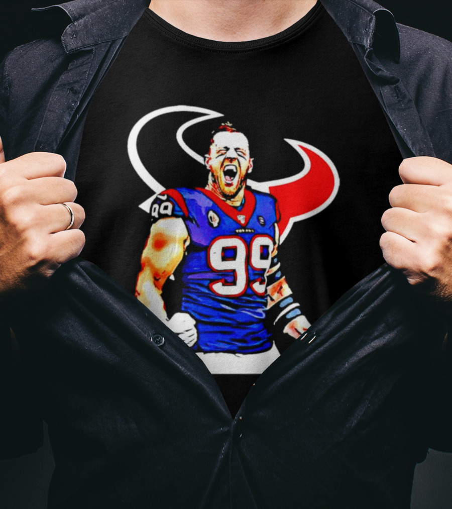 Justin James Watt Houston Texans 99 Jersey T-Shirt