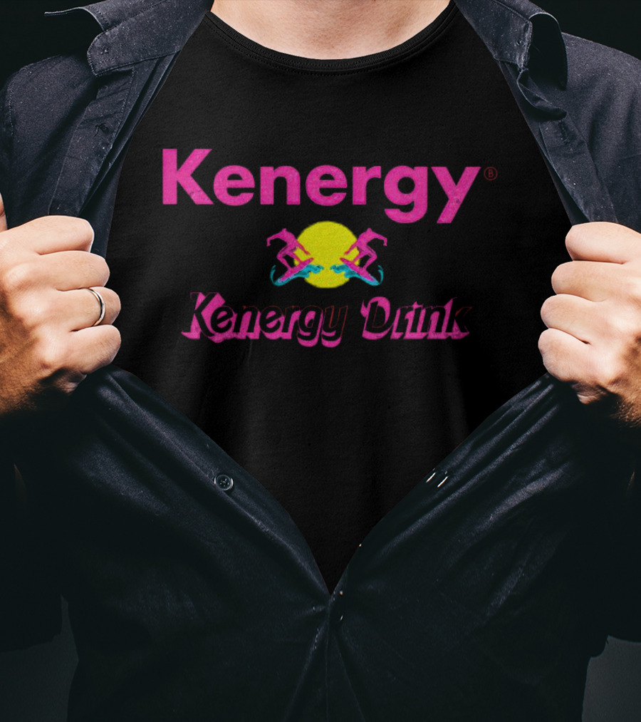 Kenergy Barbie Kenergy Drink Neon Rollerblades Pink Yellow T-Shirt