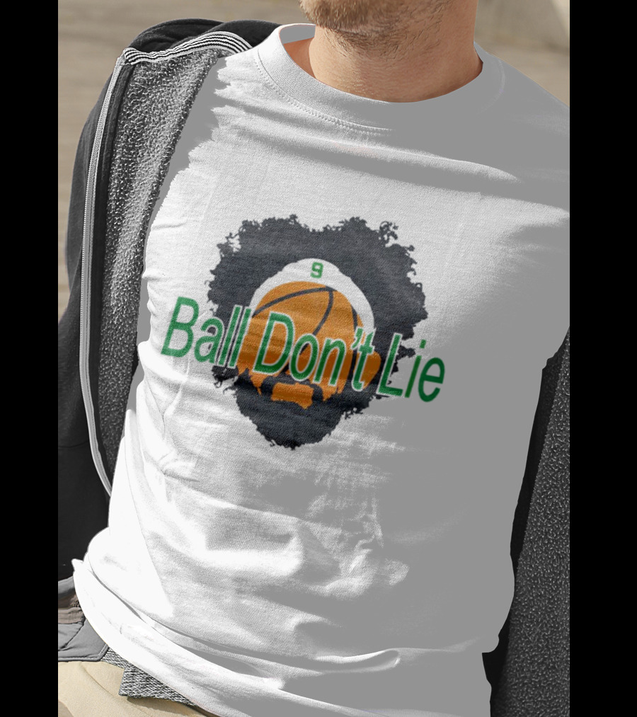 Boston Celtics Derrick White Number 9 Ball Don’t Lie Basketball T-Shirt