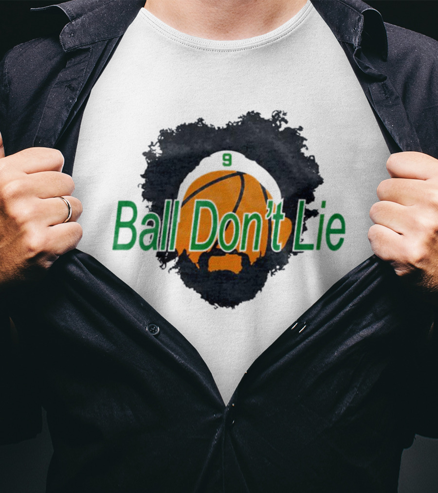 Boston Celtics Derrick White Number 9 Ball Don’t Lie Basketball T-Shirt