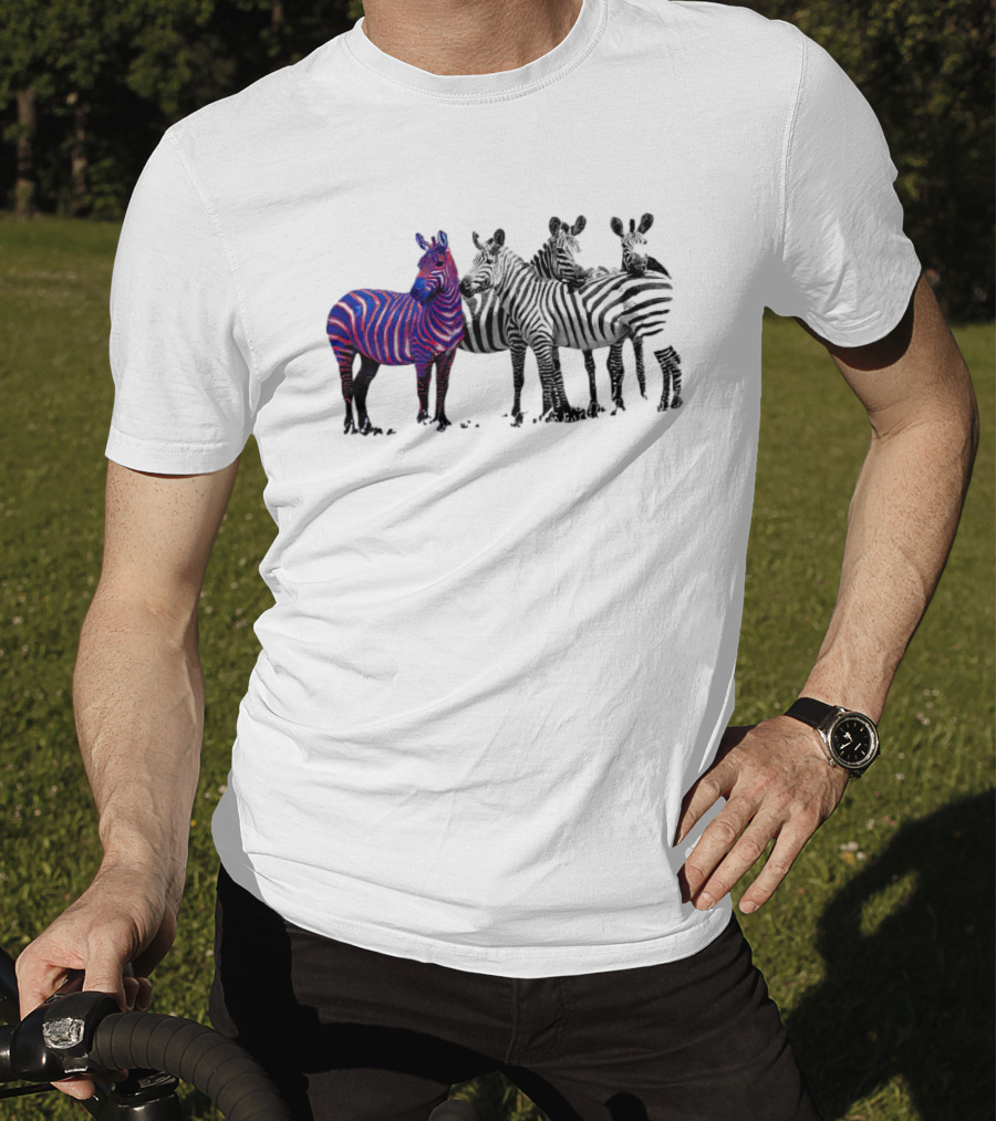 Buffalo Bills Zebra With Group Of Zebras In White And Black Stripes T-Shirt