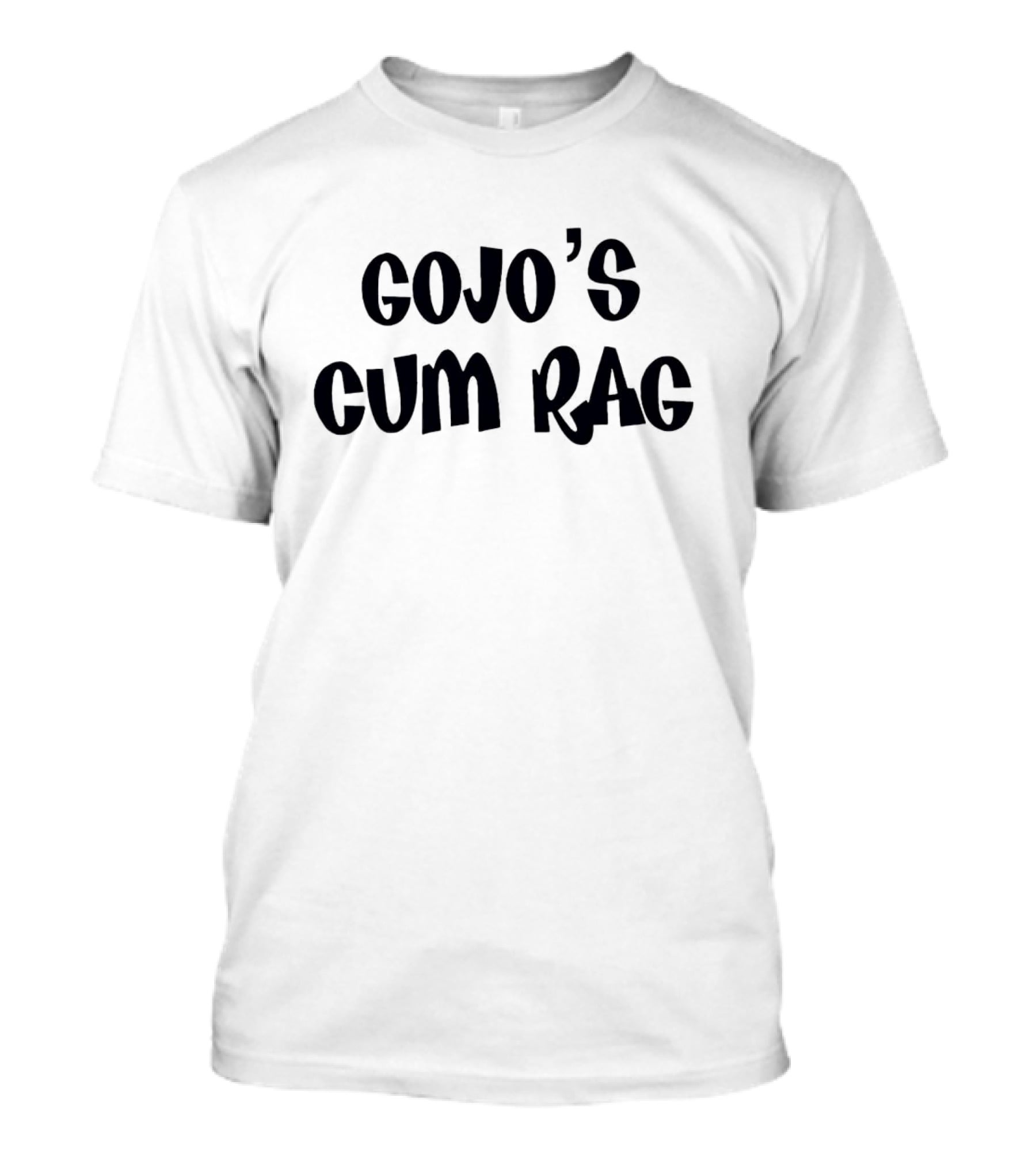 Gojo's Cum Rag Typography Text Reference T-Shirt