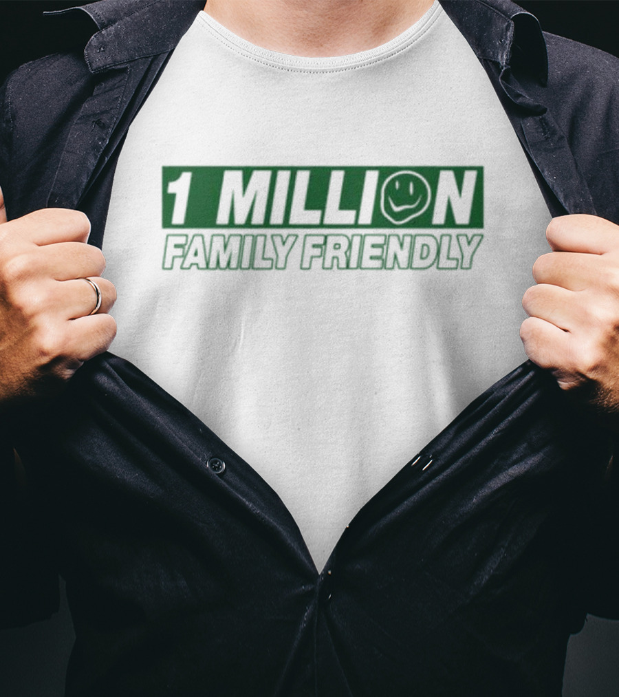 1 Million Family Friendly Smiley Face T-Shirt