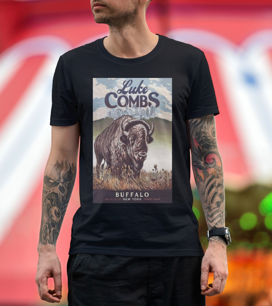 Luke Combs Buffalo New York Highmark Stadium April 19-20 T-Shirt
