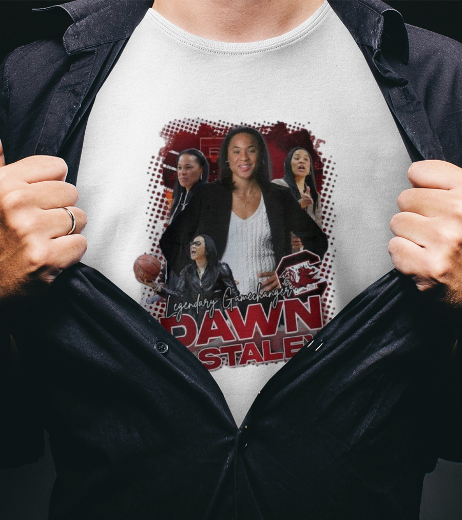 Legendary Gamechanger Dawn Staley Carolina Gamecocks Women Basketball NCAA T-Shirt