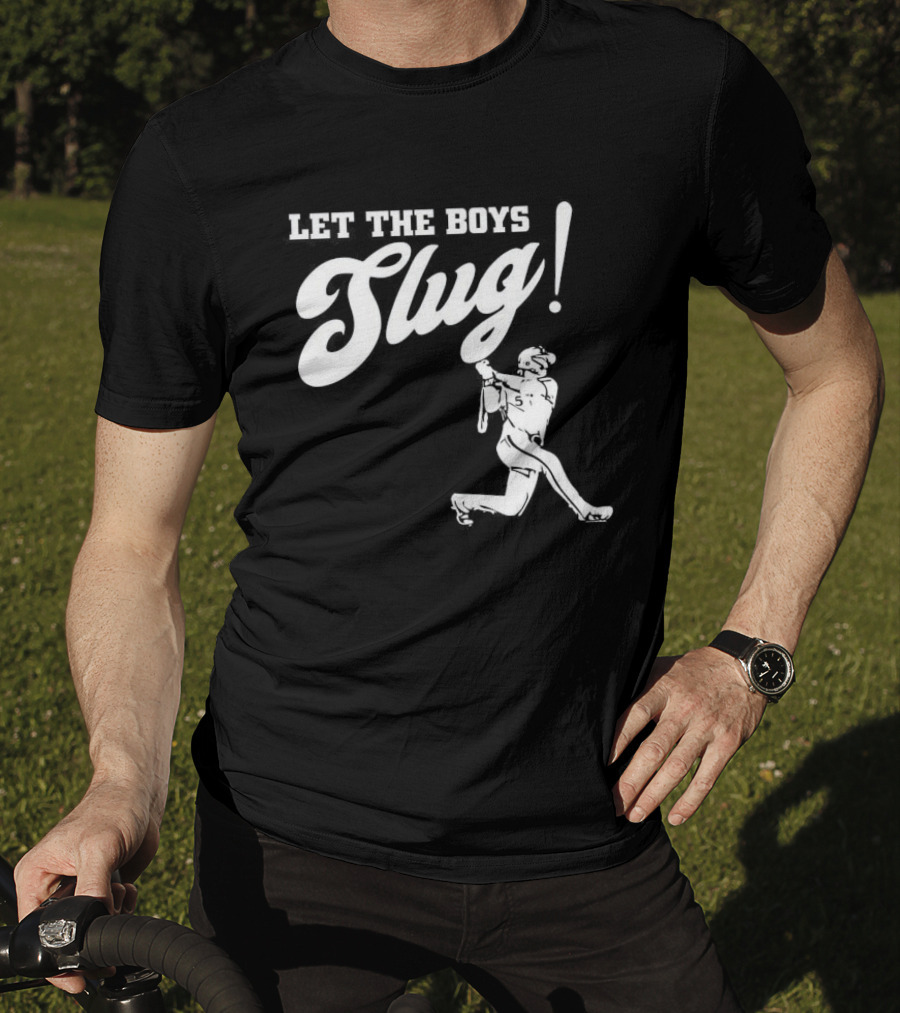 Let The Boys Slug Vintage Baseball Philly Spirit T-Shirt
