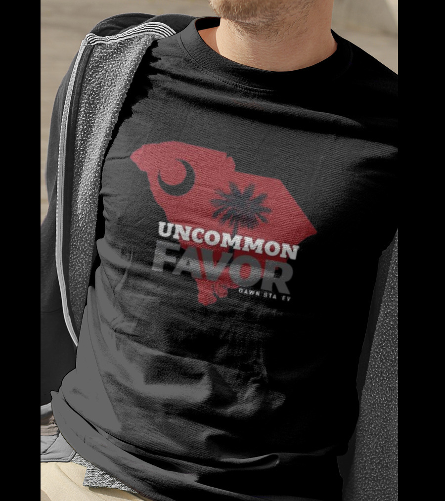 Uncommon Favor South Carolina Map Dawn Staley T-Shirt