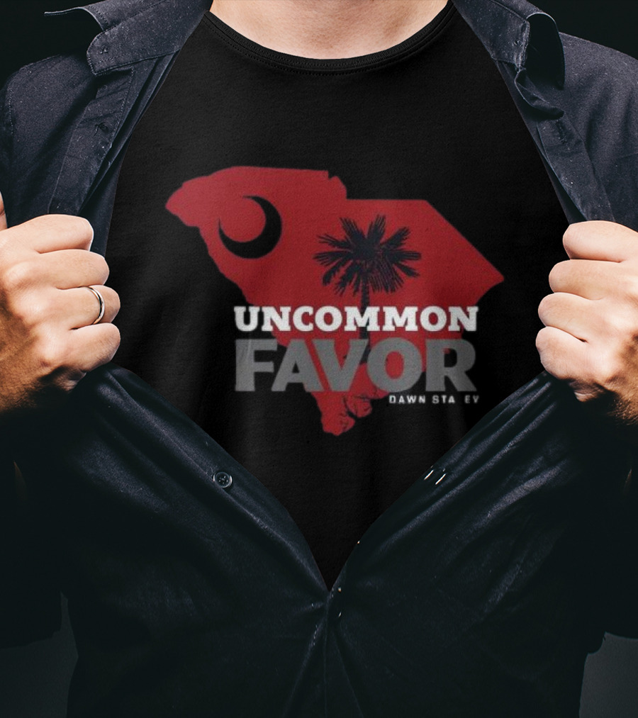 Uncommon Favor South Carolina Map Dawn Staley T-Shirt