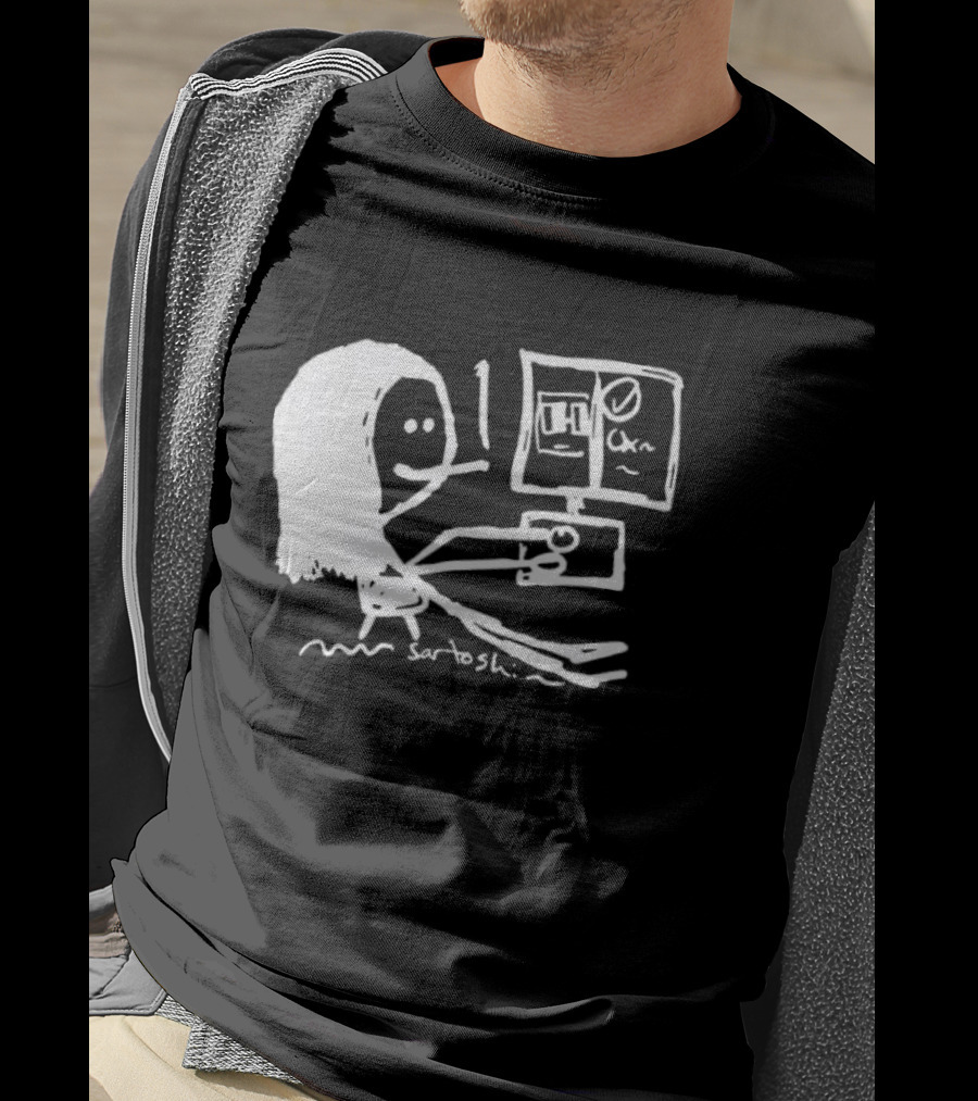 I Have 6 In The Office Stick Figure Computer Drawing Saratoshi T-Shirt