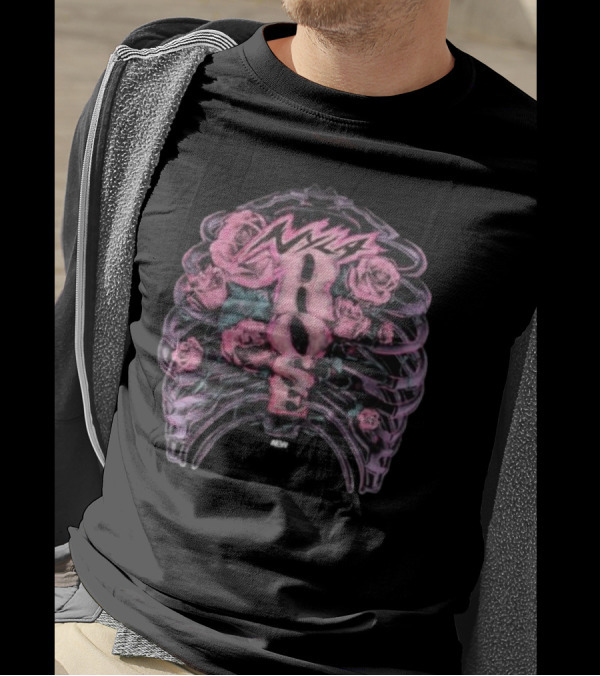 Nyla Rose Ribcage Roses Vibes T-Shirt