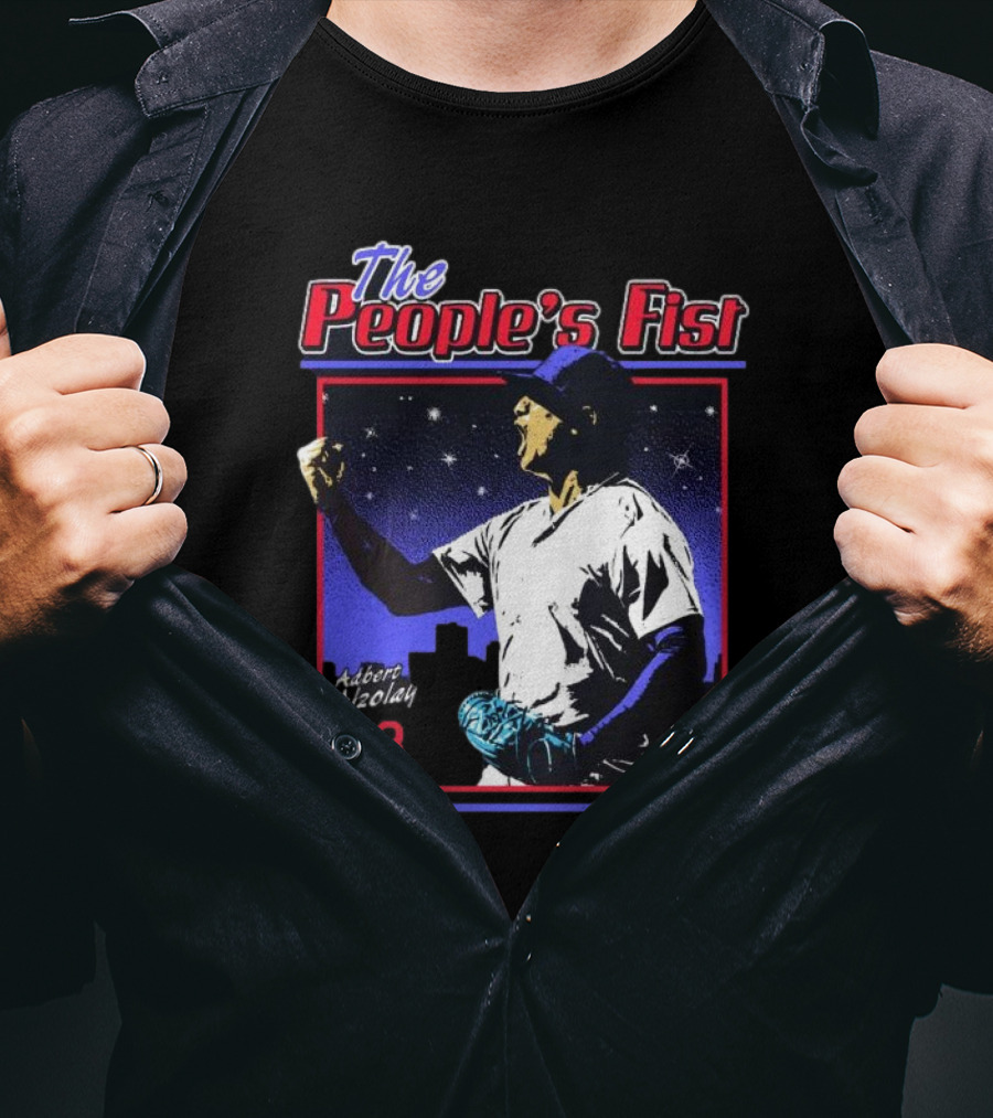 The People's Fist Adbert Alzolay 73 Baseball Hero T-Shirt