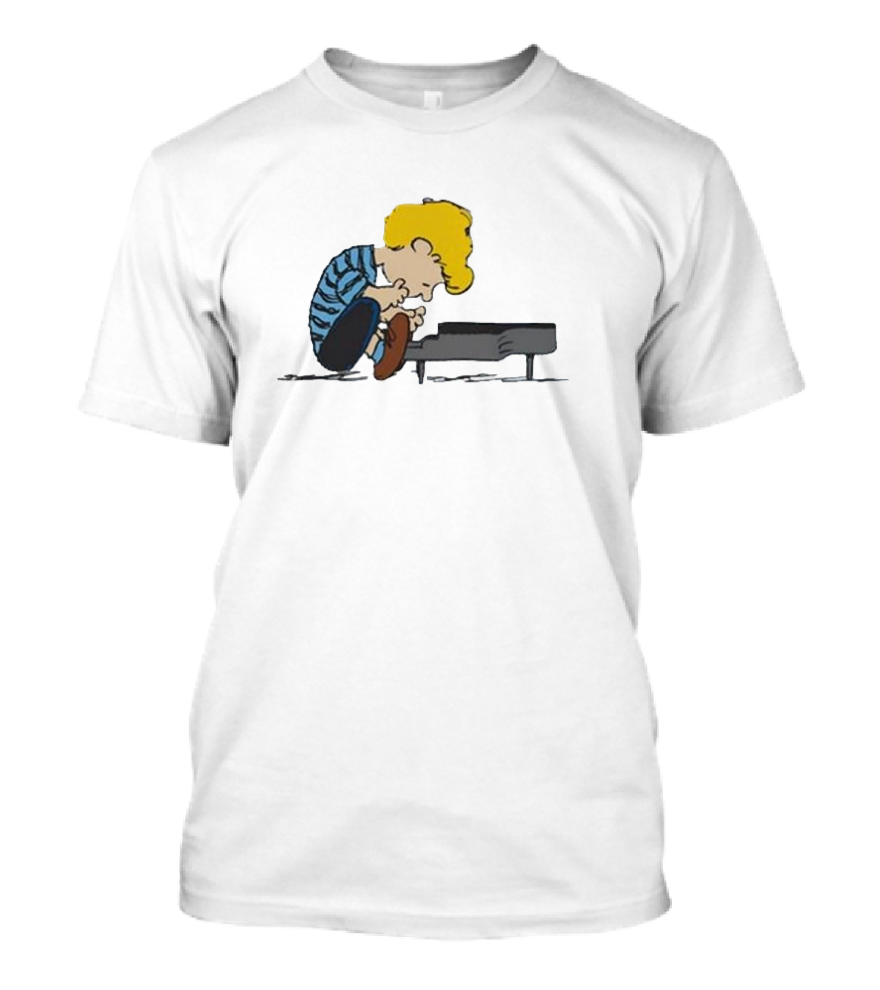 Peanuts Schroeder Piano Player Iconic Comic Strip Character T-Shirt