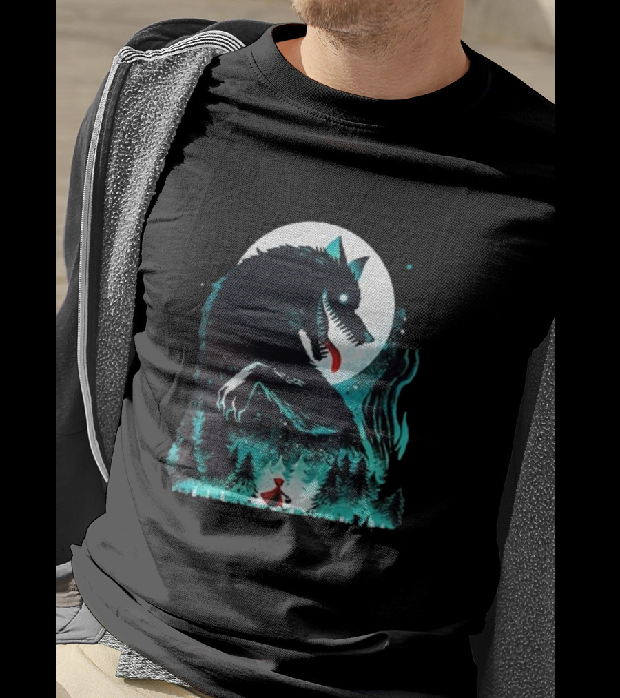 The Wolf Tale Moonlit Forest Encounter T-Shirt