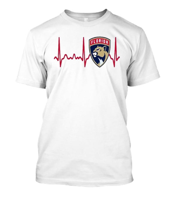 Florida Panthers Heartbeat Hockey T-Shirt