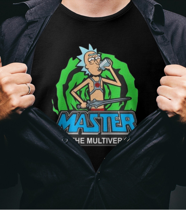 Rick And Morty Master Of The Multiverse Drinking Sword Portal Adventure T-Shirt