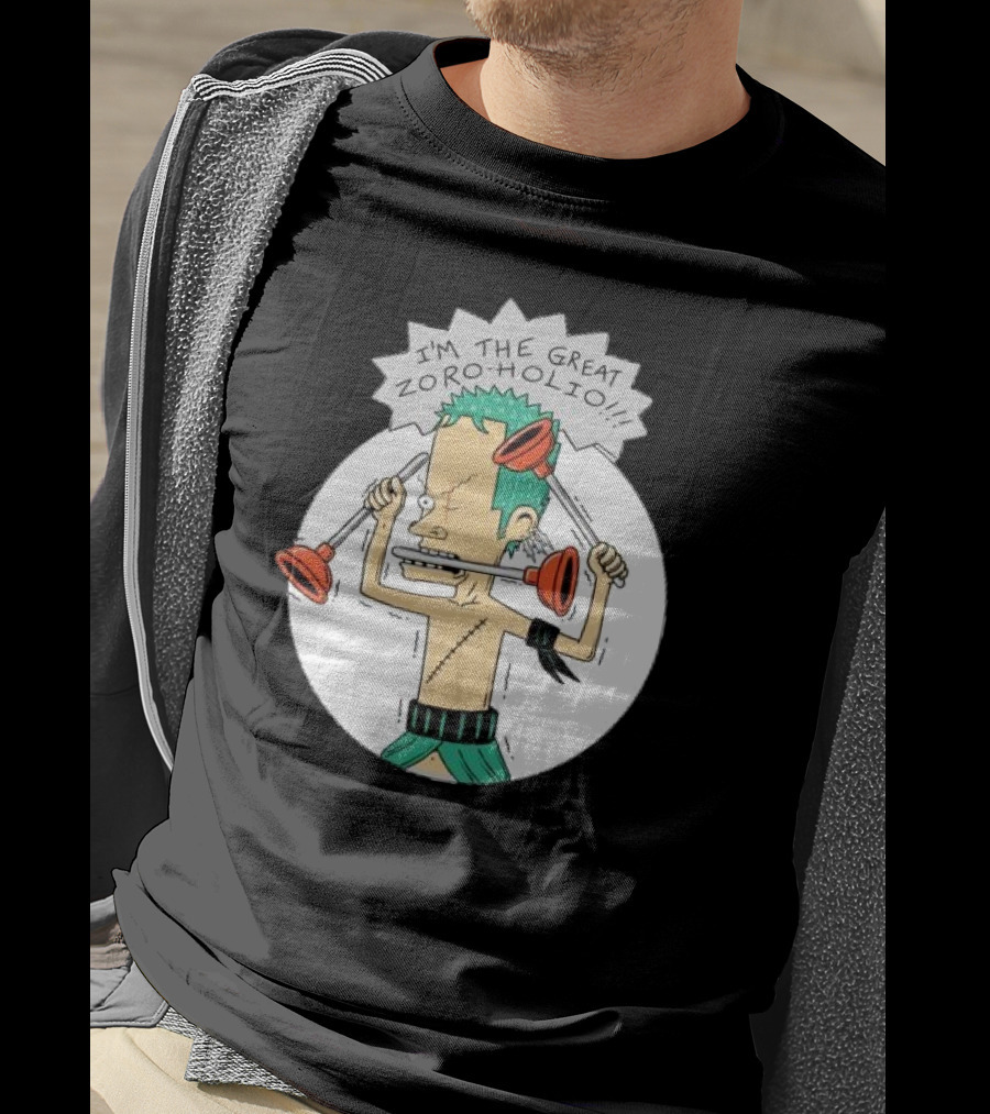 I'm The Great Zoroholio Plunger Warrior Parody Crossover T-Shirt
