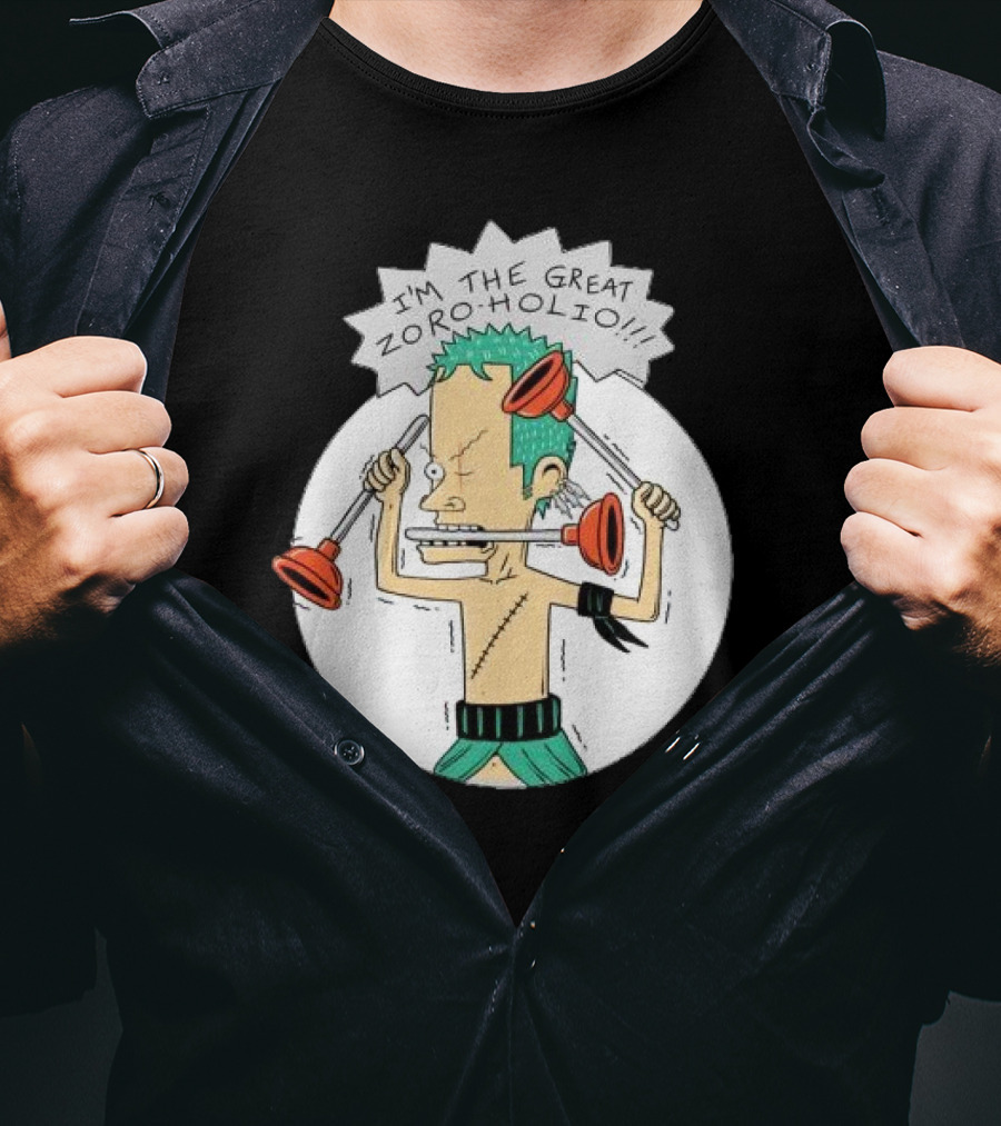 I'm The Great Zoroholio Plunger Warrior Parody Crossover T-Shirt