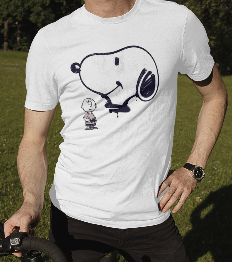 Snoopy And Charlie Brown Graffiti Iconic Character T-Shirt