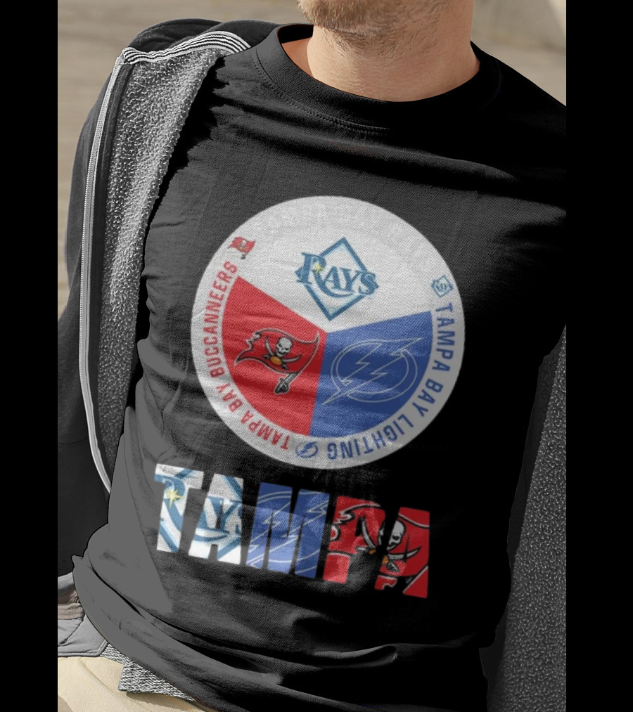 Tampa Bay Rays X Tampa Bay Lightning X Tampa Bay Buccaneers T-Shirt