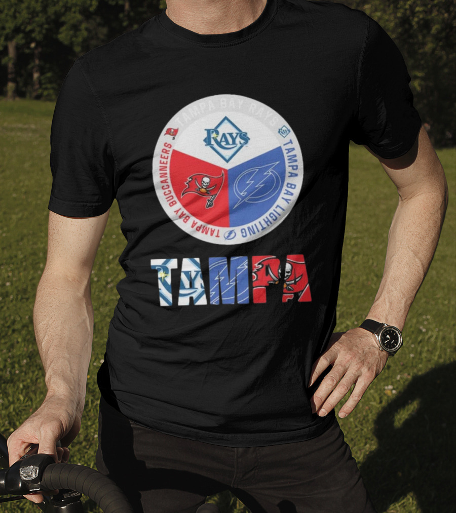Tampa Bay Rays X Tampa Bay Lightning X Tampa Bay Buccaneers T-Shirt