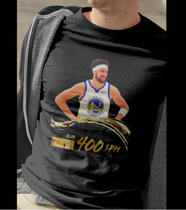 Klay Thompson 400 Three Pointers Golden State Warriors 3PM Gold Blooded T-Shirt