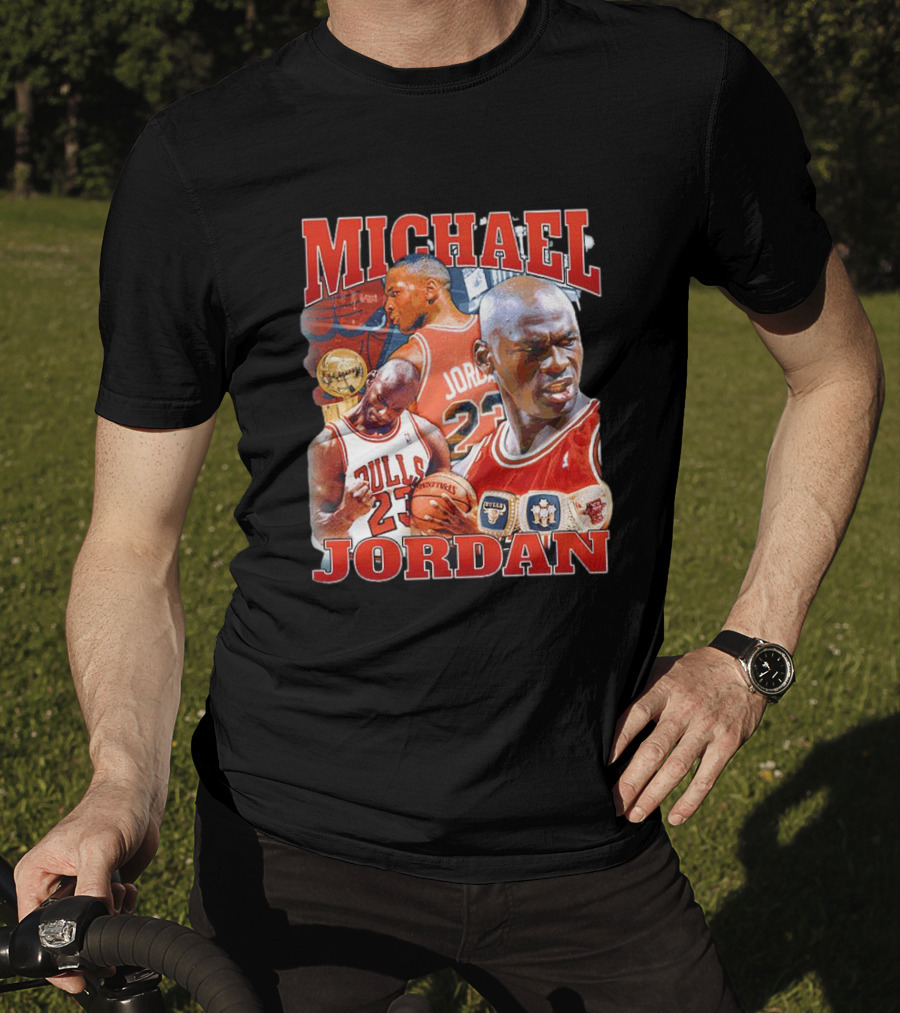 Michael Jordan Bulls 23 Vintage NBA Champion T-Shirt